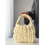 Handwoven fashionable solid color large capacity handbag carteras para mujer 	 sac a main