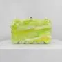 2024 latest yellow green square acrylic box evening bag clutch for women party purse Wedding Dinner handbags