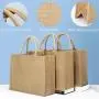 Custom Logo Color Natural PE Coating Lamination Burlap Eco Friendly Grocery Reusable Jute Shopping Bag Tote Bags