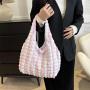 Sex Fold Bubble Bag 2024 Spring Summer New Leisure Fashion Large Capacity One Shoulder Underarm Handbag Tote Bag