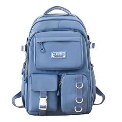 ZR838 Girls Schoolbag New Fashion Nylon Waterproof Backpack Custom Logo High Quality Schoolbag Travel Student Zipper Laptop Bag