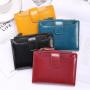 ZF205 Women Short Wallet Women Purse PU Leather Zipper Hasp Coin Purse Designer Wallet Card Holder Folding Card Bag