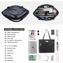 JFFD Ladies Canvas Lightweight Casual School Bag Teacher Bag 15.6 Inch Handbag Purse Laptop Shoulder Work Tote Bag for Women