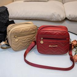 Wave pattern embroidery bag 2024 Korean ladies fashion hundred crossbody bag manufacturers wholesale foreign trade women's bags