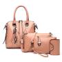 Hot Selling 2022 Fashion European Exquisite Tassels Ladies Shoulder Bag High Quality PU Leather 4 pcs Handbag Sets For Women