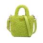 2024 Custom Logo Faux Fur Bucket Bag Handbag For Women Ladies Mini Sherpa Purse