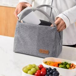 Heat sealed freezer pack lunch bag insulated marine thermal cooler bag two compartments with tableware holder