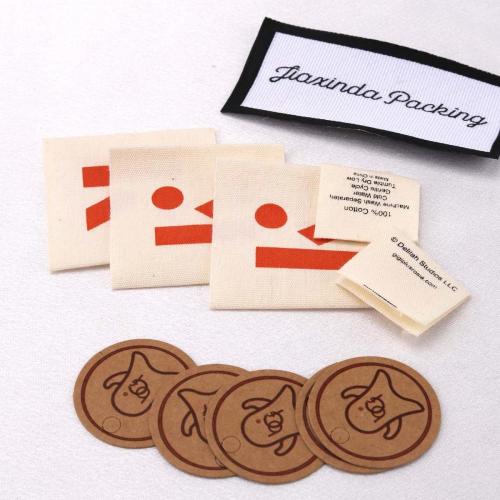 Custom Logo Printed Woven Label Paper Label