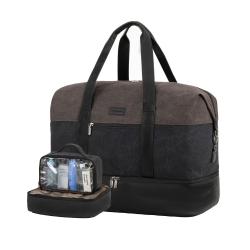 Waterproof Gym Duffel Bag Backpack Sports Duffel Bags 40L Overnight Travel Weekender Bag for Men Women with Shoes Compartment