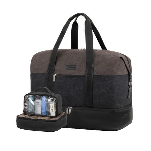 Waterproof Gym Duffel Bag Backpack Sports Duffel Bags 40L Overnight Travel Weekender Bag for Men Women with Shoes Compartment