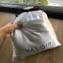 Flexography Custom Logo Printed Pink Satin Hair Dust Bag For Wig Package Satin Drawstring Pouch