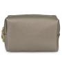 Factory Direct Supply Travel Makeup Pouch Custom Logo Pu Leather Plain Cosmetic Bag