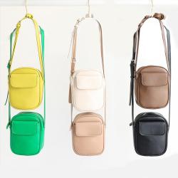 2024 Custom Logo Vegan Leather Crossbody Shoulder Bag For Women Mobile Phone Case