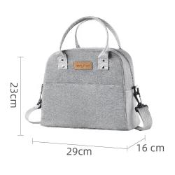 Large Lunch Bag Outside Diagonal Lunch Box Bag Aluminum Foil Insulation  Portable Cross-border Bento Bag