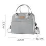 Large Lunch Bag Outside Diagonal Lunch Box Bag Aluminum Foil Insulation  Portable Cross-border Bento Bag