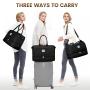 LOVEVOOK Carry on Overnight Bag large luxury travel duffel weekender Bags with Shoe Compartment women luggage travel storage bag