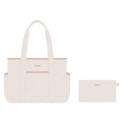 LOVEVOOK 15.6 17 inch Puffer Tote Bag Women Quilted Business Laptop bag Large Capacity Puffy Work Purse Shoulder Bag for Woman