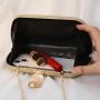 Metal leaf clutch bags small square bag women's handbag 2024 New fashion luxury design evening bag