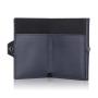 Wholesale genuine leather metal wallet card holder rfid blocking aluminum card holder