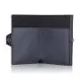 Wholesale genuine leather metal wallet card holder rfid blocking aluminum card holder
