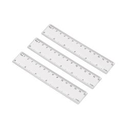 Promotion Logo 15cm Plastic Ruler Transparent Advertising Student Measurement Tools