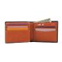 Front Pocket Bifold RFID  Mens Slim Carbon Fiber Leather Wallet with Flip Up 2 ID Window