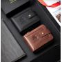 XL281 Men's Genuine Leather Short Wallet Soft Comfortable Purse Gift Packaging Box Card Holders Accept Customized Logo