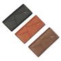 ZR463 RFID Men's Wallet Purse Trend Montage Horizontal Long Card Bag Open PU Business ID Wallet Card Holder Case Money Clip