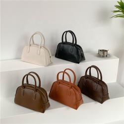 Women's bag New fashion trend Dinner bag PU leather hand bags pure color simple large capacity luxury handbags for women