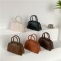 Women's bag New fashion trend Dinner bag PU leather hand bags pure color simple large capacity luxury handbags for women