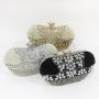 Chic Bean Shape Sparkly Rhinestone Tassels Crossbody Evening Bags Pearl Handbag And Purse For Women