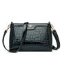 Luxury Designer High Quality Crocodile Stripe Paint Leather Women's Messenger Bags Crossbody Shoulder Bag For Women