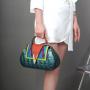 High Cost-Effective Luxury Designer fashion Pu Handbags Bag Women V metals contrast color ladies bags good quality crossbody bag