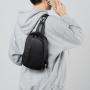 XL044 Simple Style Daily Used Waterproof Crossbody Bag with USB Men's Nylon Chest Bag New Version Durable Sports Shoulder Bag