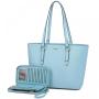 LOVEVOOK  fashion Tote Purse and Shoulder Bags with Wallets Set 2 Pcs hand bags Wallet women handbags