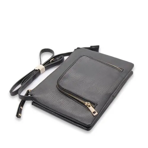 High quality women hand bags ladies trendy snake skin pattern genuine leather minimalist messenger bag