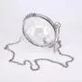 Wholesale wedding party transparent women crossbody evening bag gold round clear acrylic ball clutch purse bag 2024