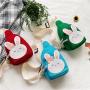 KBW016 Wholesale 2023 New Cute Children Bunny Canvas Bag High Quality Chest Package Messenger Bag Shoulder Bag