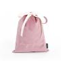 Portable Luxury Travel Bag Lightweight Cotton Velvet with Embroidery Drawstring Storage for Cosmetics Lady's Fashion Style