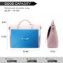 LOVEVOOK 15.6 inches Multi-Pocket Leather Laptop Tote Work Bags Ladies Shoulder Messenger Briefcases Purses Laptop Bag for Women