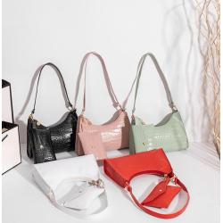 2024 ladies handbag pu leather zipper armpit bag shoulder crossbody bags for women female factory wholesale hobo bag