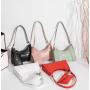2024 ladies handbag pu leather zipper armpit bag shoulder crossbody bags for women female factory wholesale hobo bag