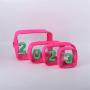 keymay New Summer Girl Transparent Travel Makeup Cosmetic Bag for Women Clear Pouch Pvc Makeup Bag