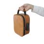 PU leather carbon fiber line smell proof duffel bag case pouch container for accessories grinder storage