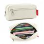 Gelory Custom Logo Zipper Pencil Case Bag Office College School Stationery Organizer Bag For Teens