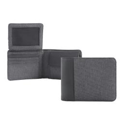 Mens canvas leather wallet with coin pocket best mens bifold wallet