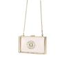 HR613 Women's New Dinner Bag Transparent Trendy Acrylic Diamond Box Bag Retro Cross Body Chain Latch Small Dinner Clutch Handbag