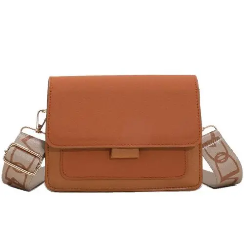 ZR340 2023 Spring New Korean Small Crossbody Small Square Bag Hong Kong Style One Shoulder Broadband Women's Bag
