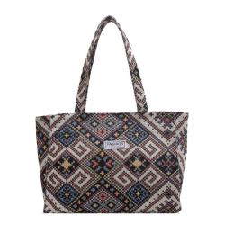 High School Large Capacity Ethnic Style Tote Bag Female Instagram New FashionShoulder-Carrying Bag