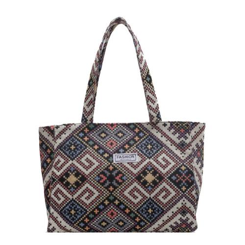 High School Large Capacity Ethnic Style Tote Bag Female Instagram New FashionShoulder-Carrying Bag